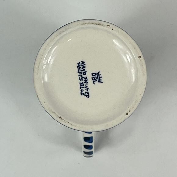 Netherlands Holland Delfts Blue Mini Novelty Mug Travel Souvenir Vtg Windmill - Picture 6 of 14